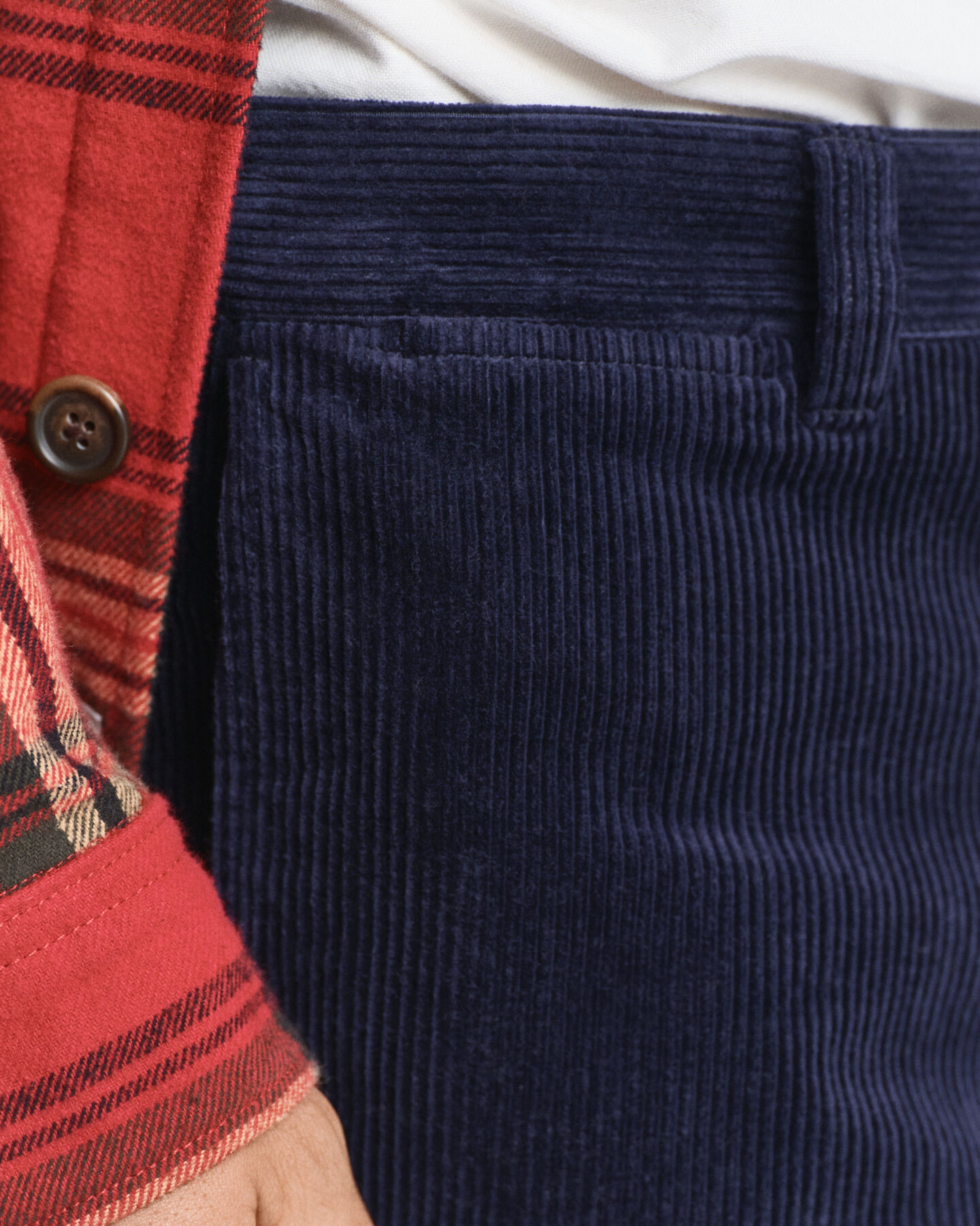 Pantaloni in velluto a coste regular fit