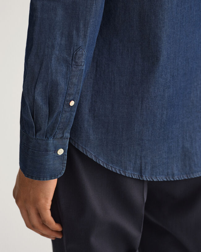 Camicia indaco slim fit