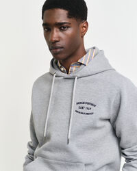 Felpa con cappuccio stampa piccola