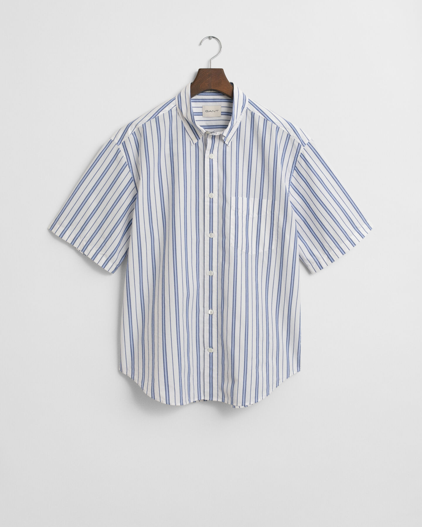 Camicia Heritage a maniche corte in popeline relaxed fit