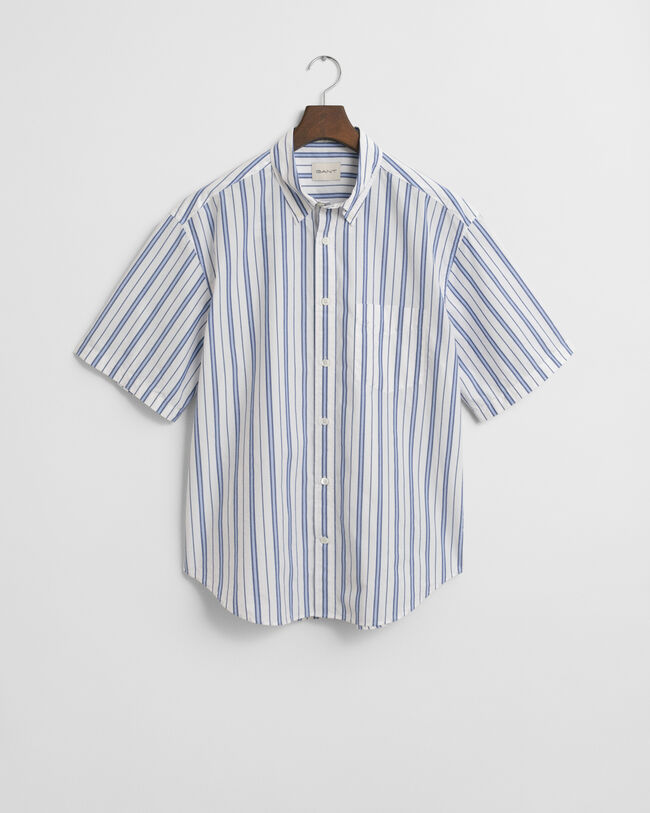 Camicia Heritage a maniche corte in popeline relaxed fit