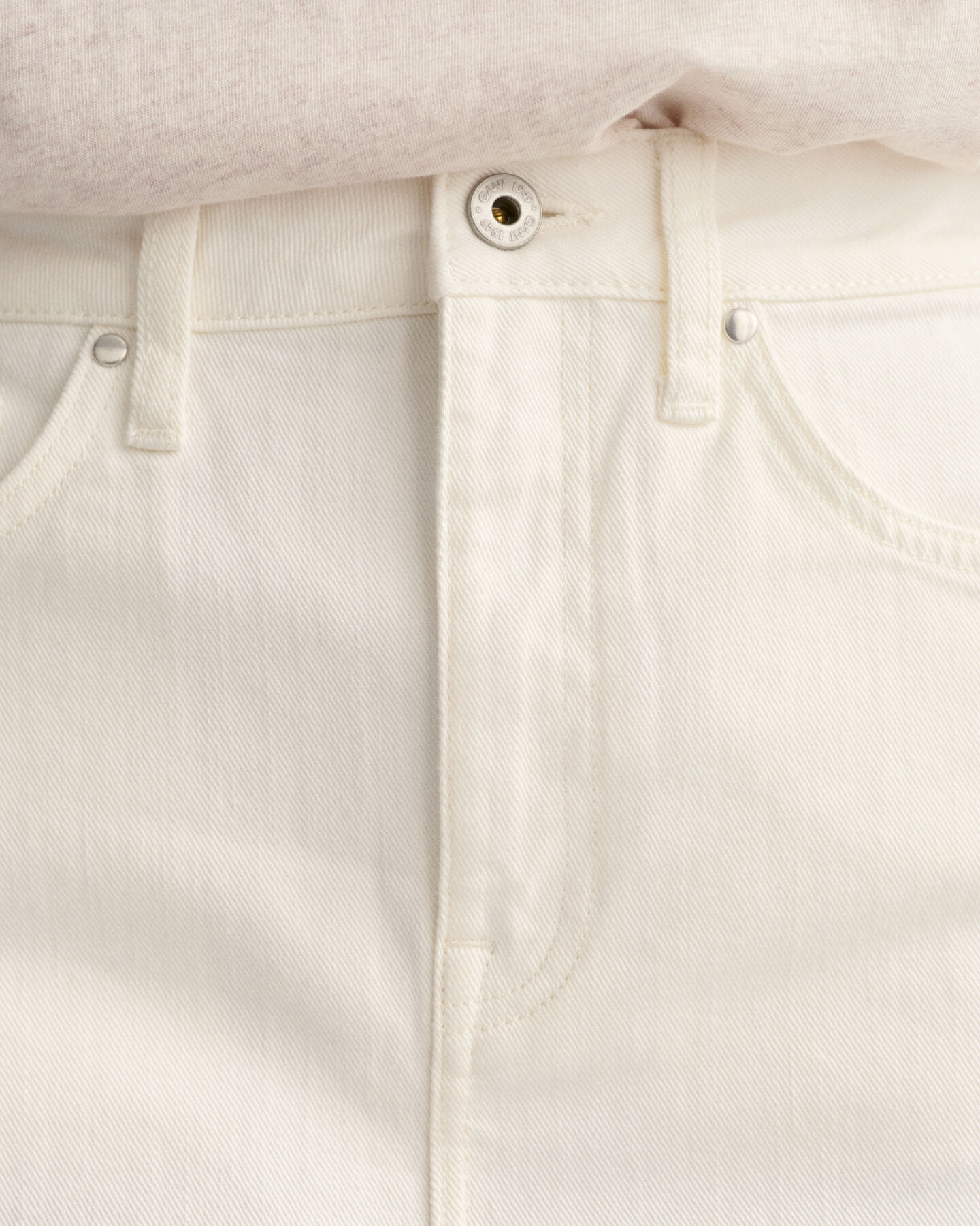 Gonna in denim bianca