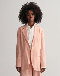 Blazer di lino elasticizzato regular fit