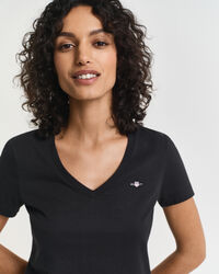 T-shirt Shield con scollo a V