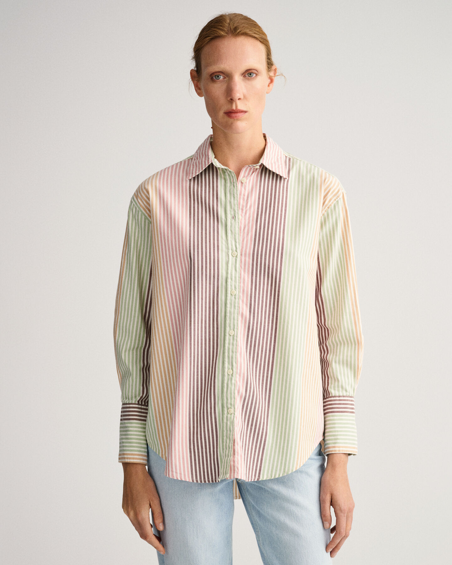 Camicia a righe assortite relaxed fit