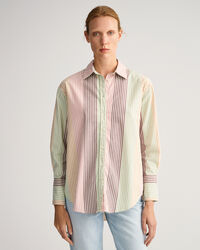 Camicia a righe assortite relaxed fit