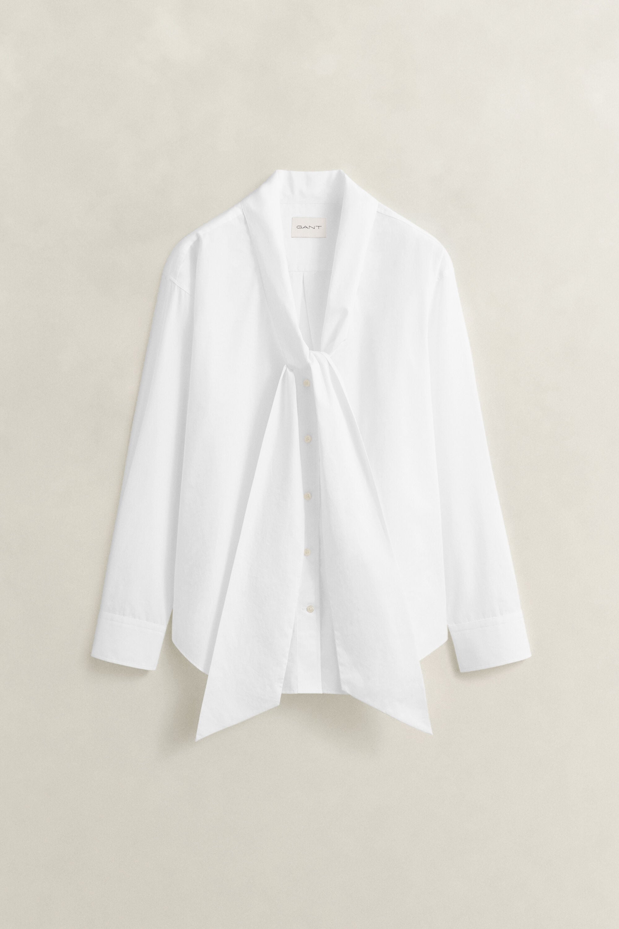 Camicia in popeline con fiocco