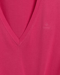 Maglia in cotone leggero con scollo a V