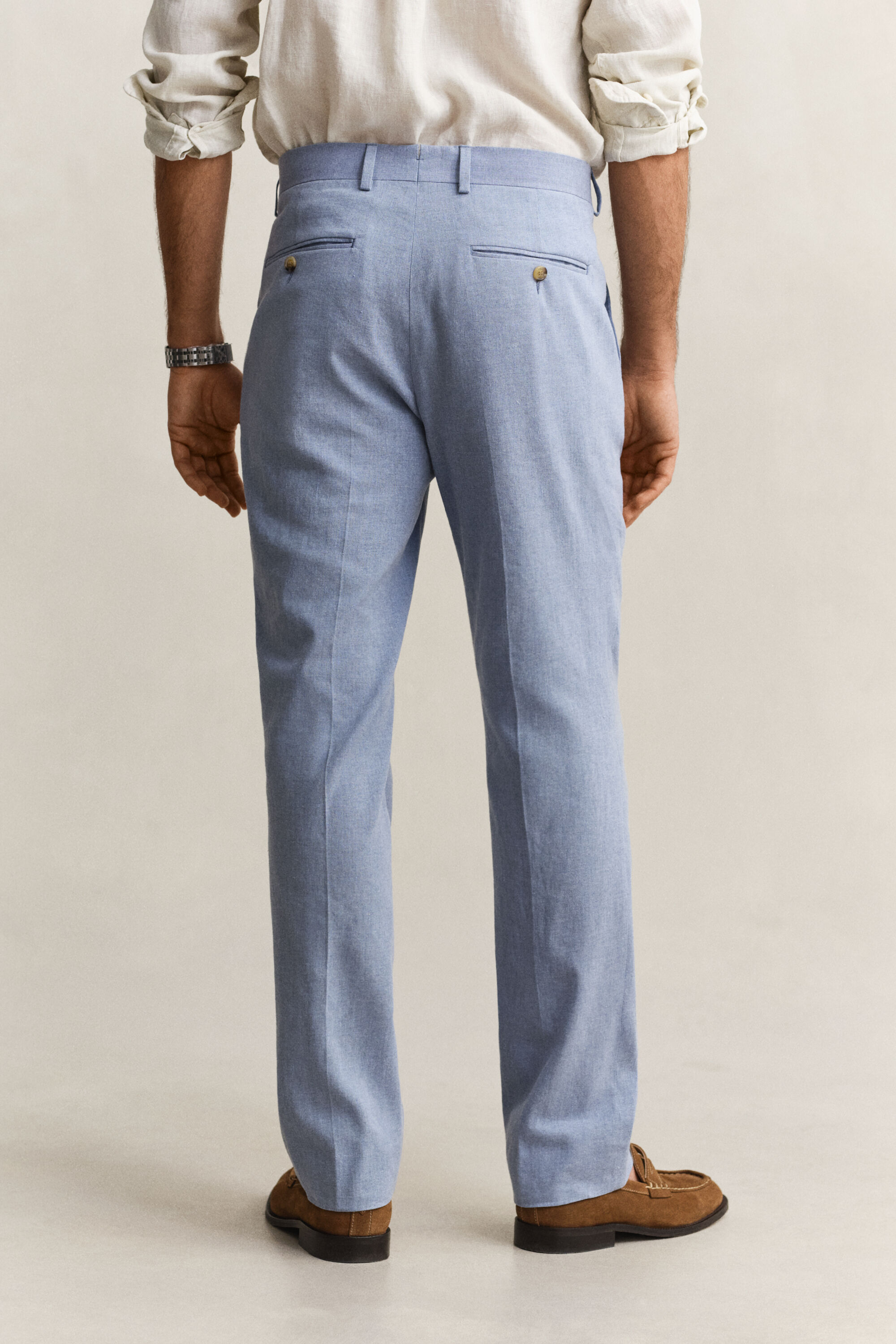Pantaloni eleganti in misto lino