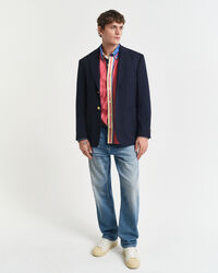 Camicia seersucker a righe oversize