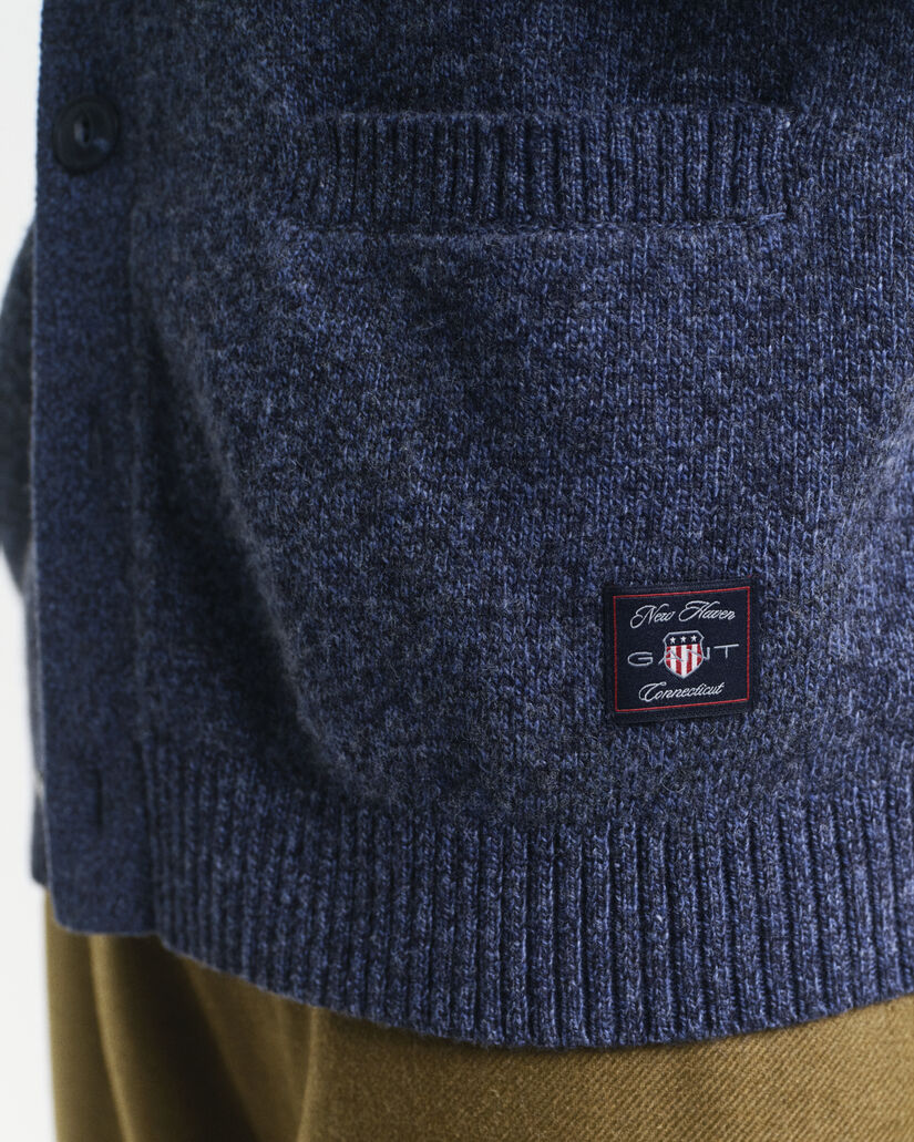 Cardigan in misto lana mouliné