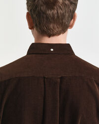 Camicia in cotone e velluto a coste regular fit