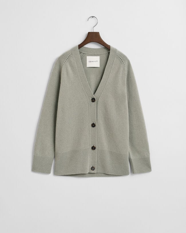 Cardigan in lana misto cashmere