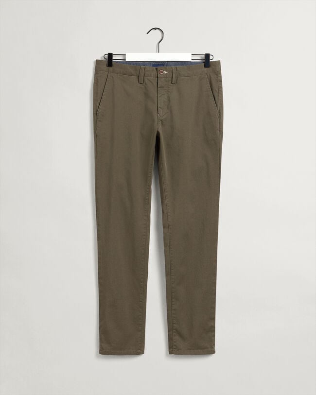 Pantaloni chino Hallden in twill slim fit