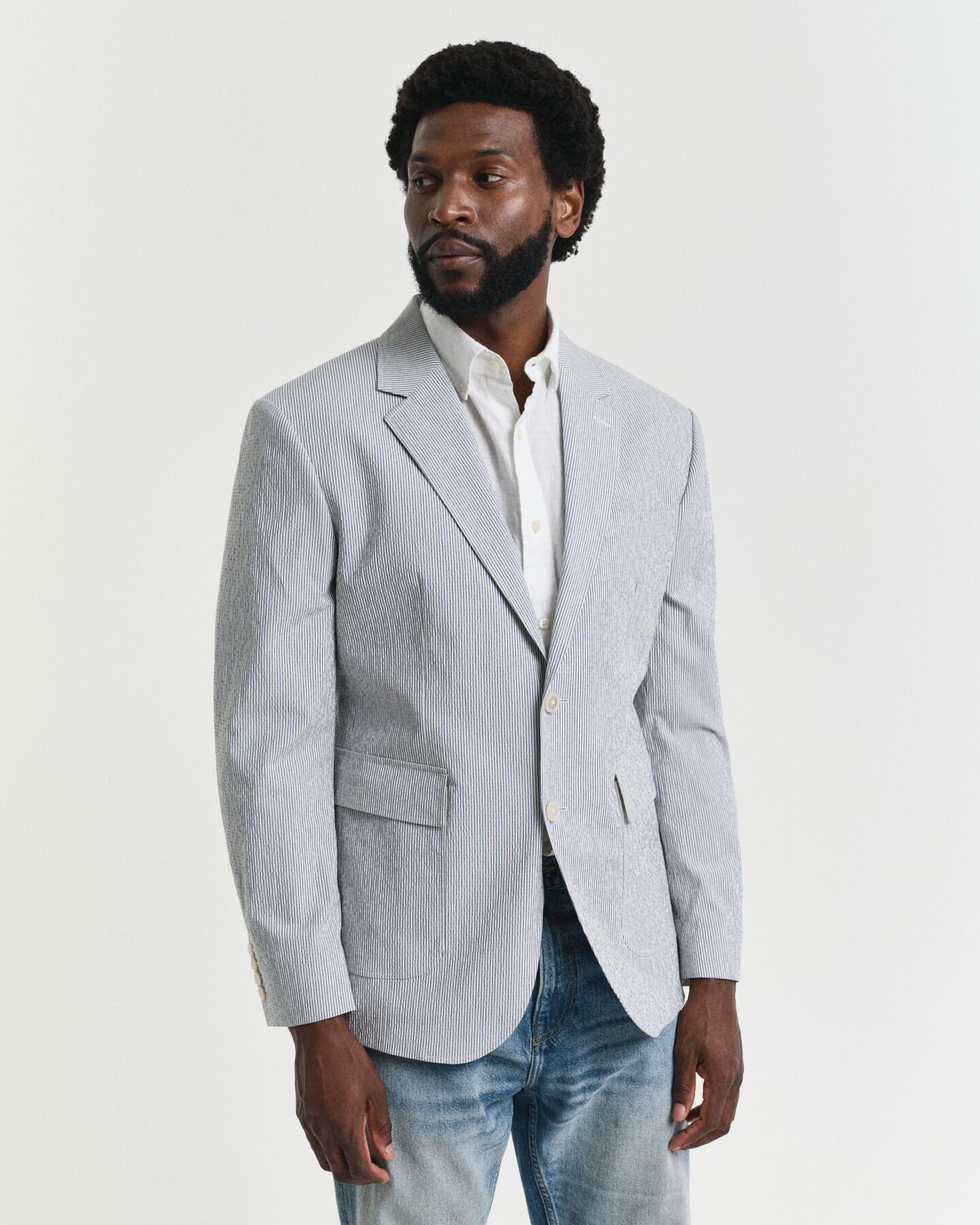 Giacca per abito seersucker slim fit