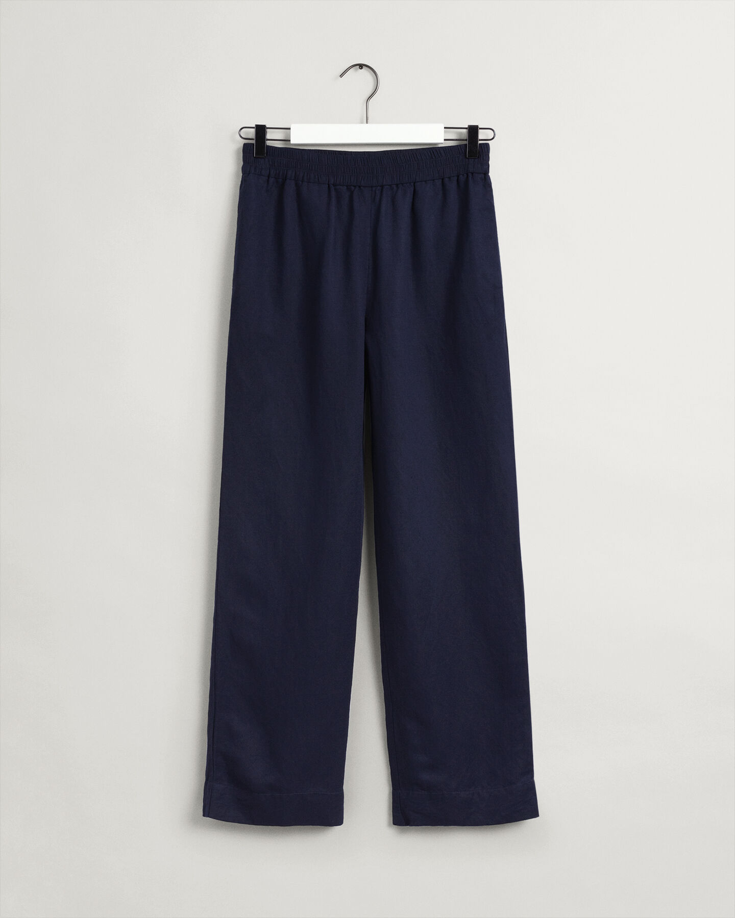 Pantaloni pull-on in lino-viscosa