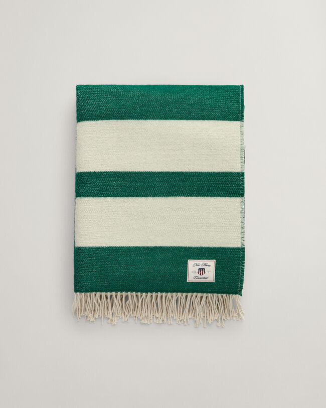 Coperta di lana a righe