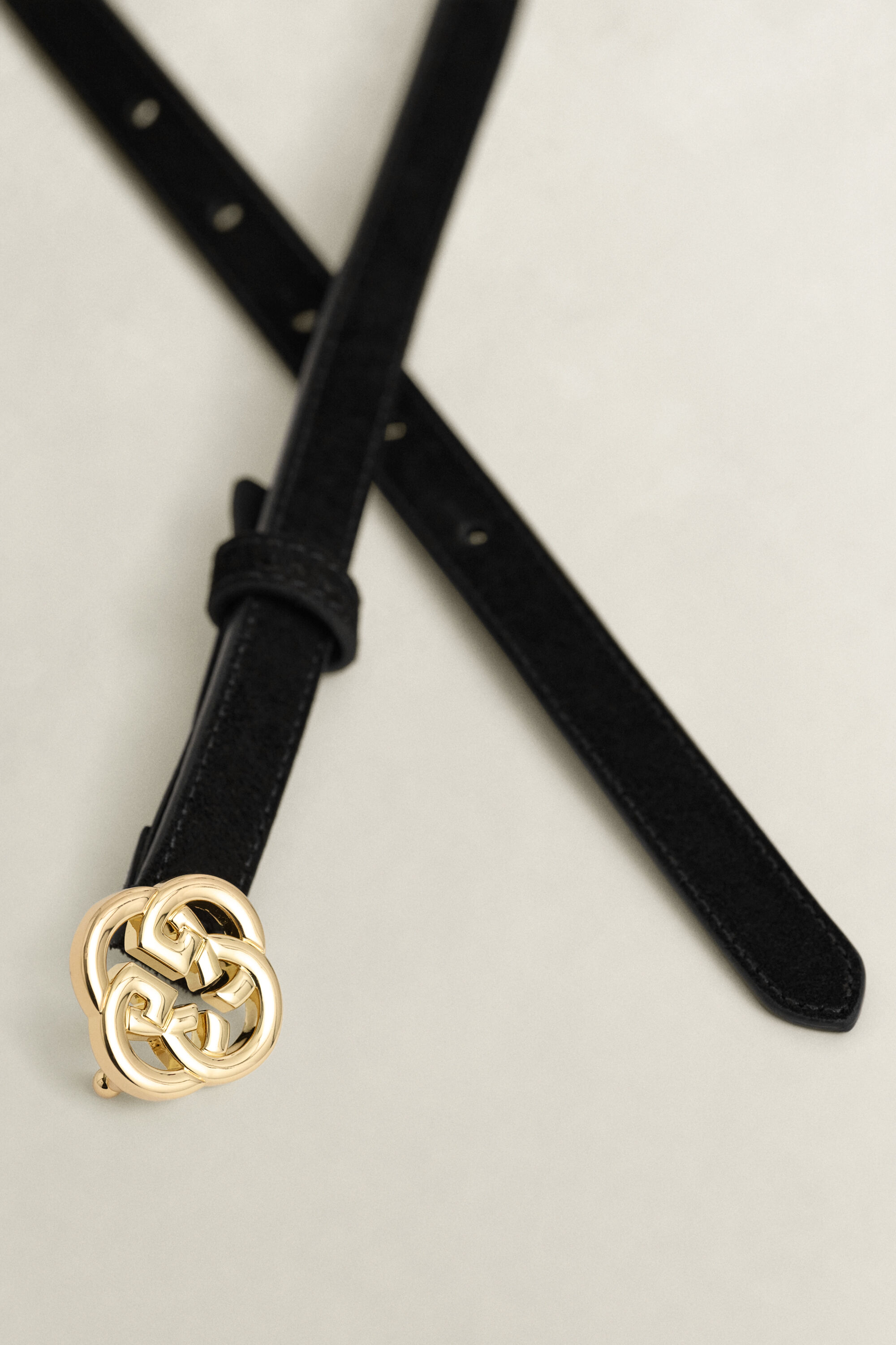 Cintura in camoscio a monogramma