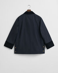 Giacca Double Decker in cotone cerata