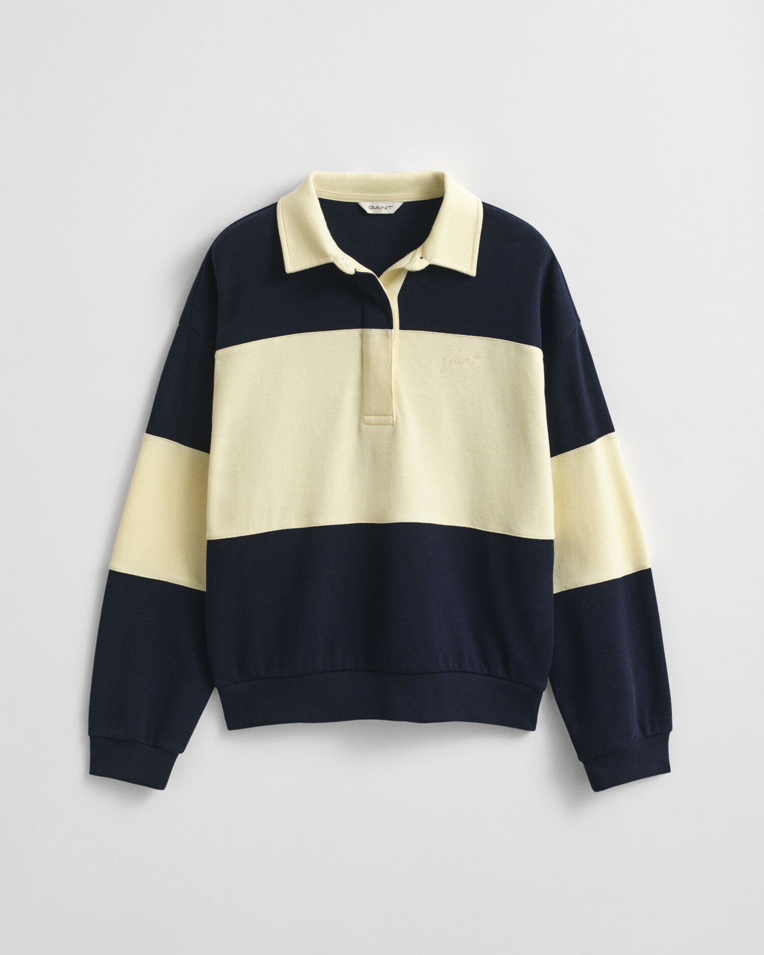 Rugger colour block in piqué a rilievo