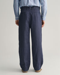 Pantaloni da abito in misto lino