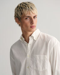 Camicia a trama testurizzata relaxed fit