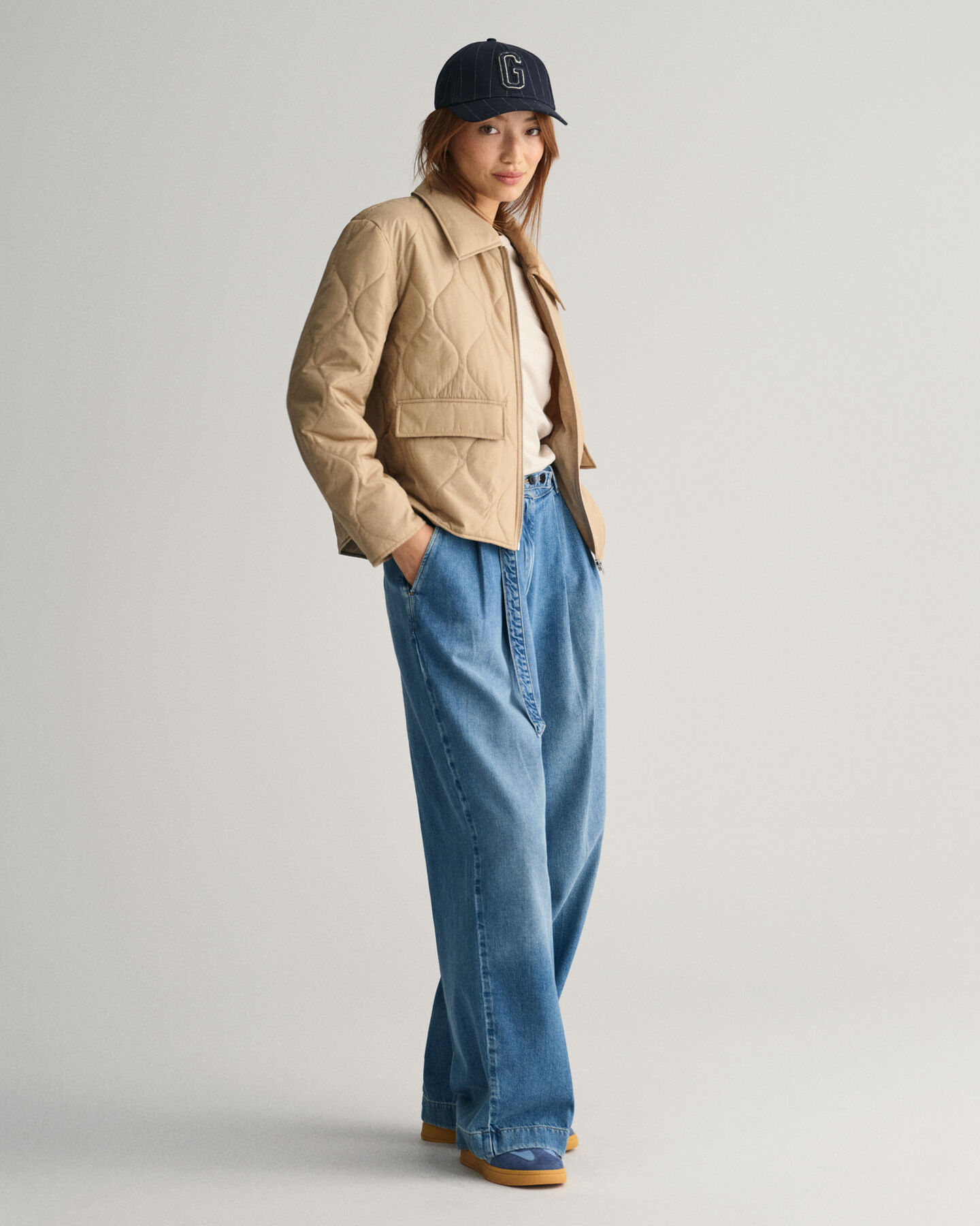 Giacca con colletto trapuntata