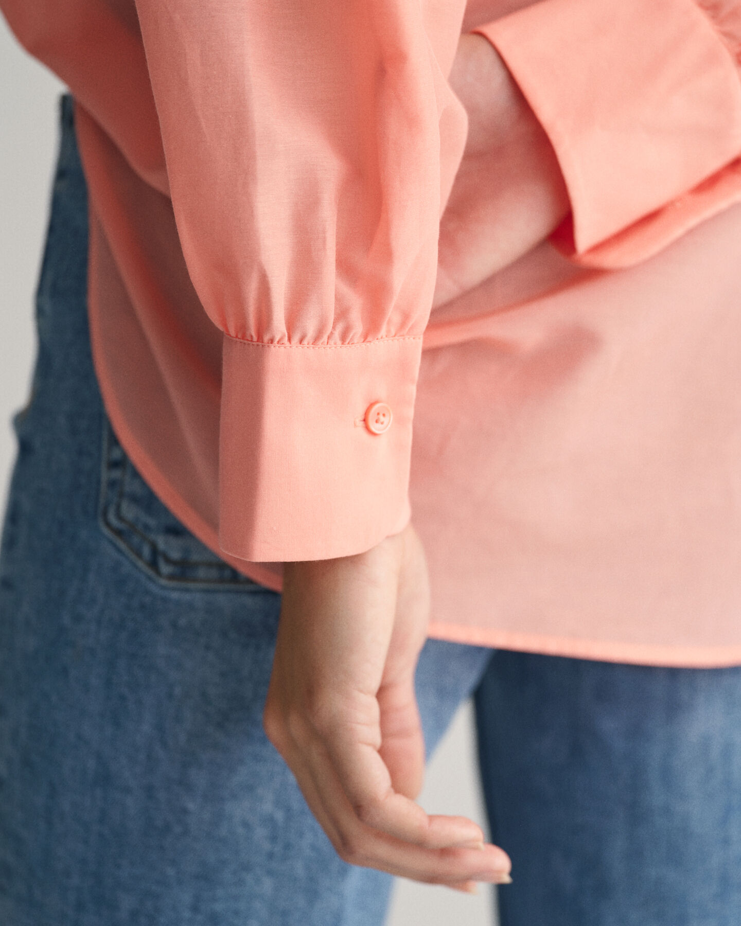 Blusa in misto seta-cotone