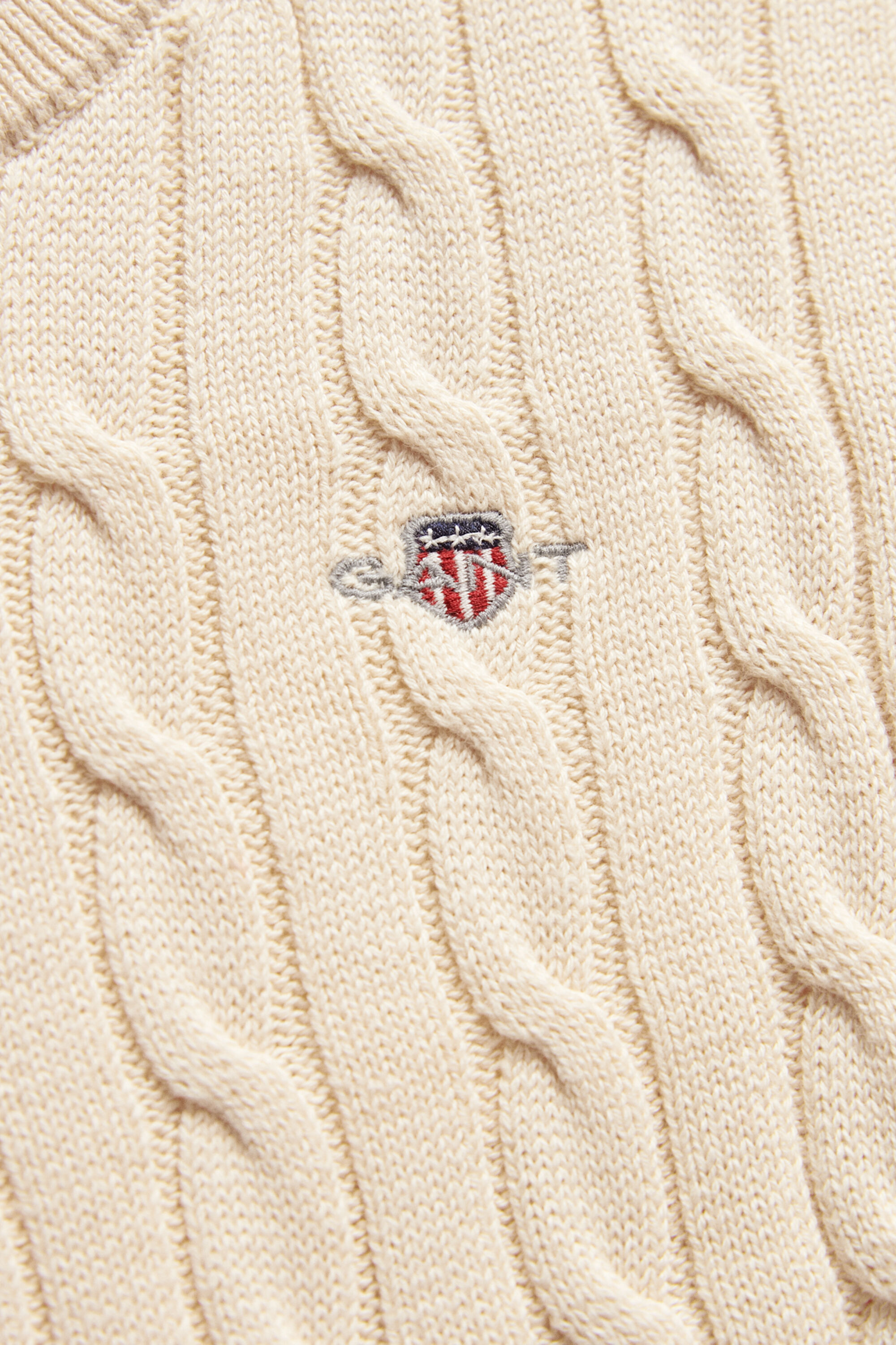 Boys Shield Cable Knit Sweater