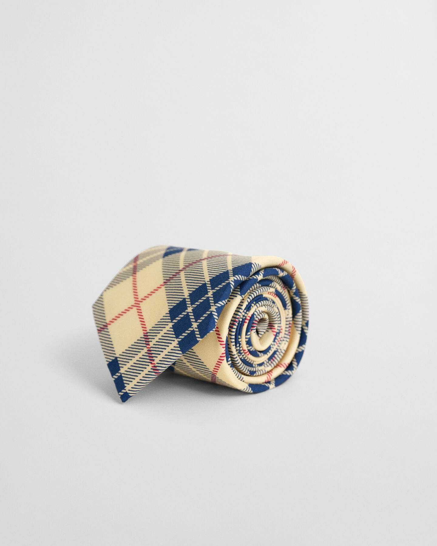 Cravatta in seta stampa a quadri