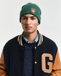 Berretto in lana con stemma