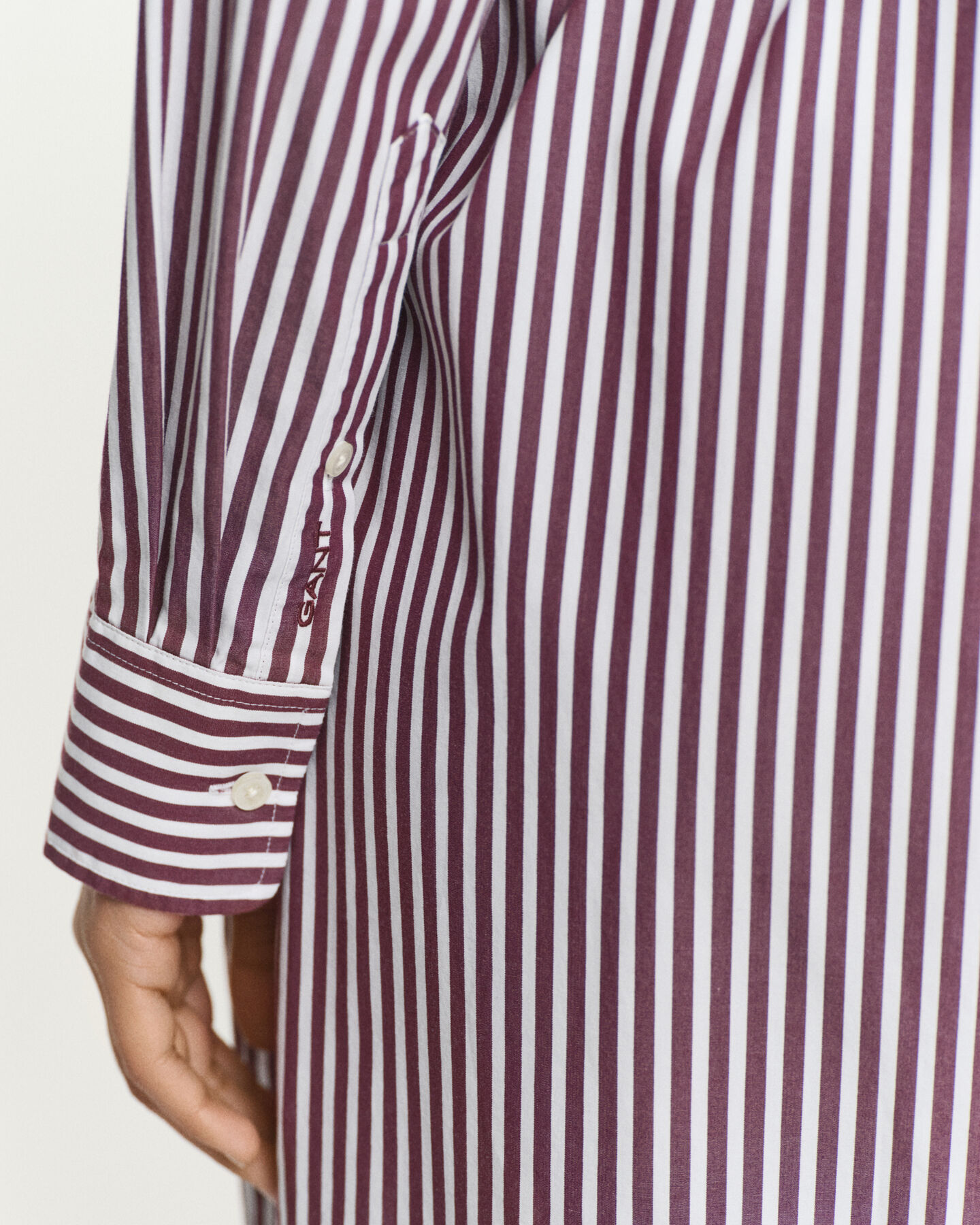 Abito chemisier classico in popeline con cintura