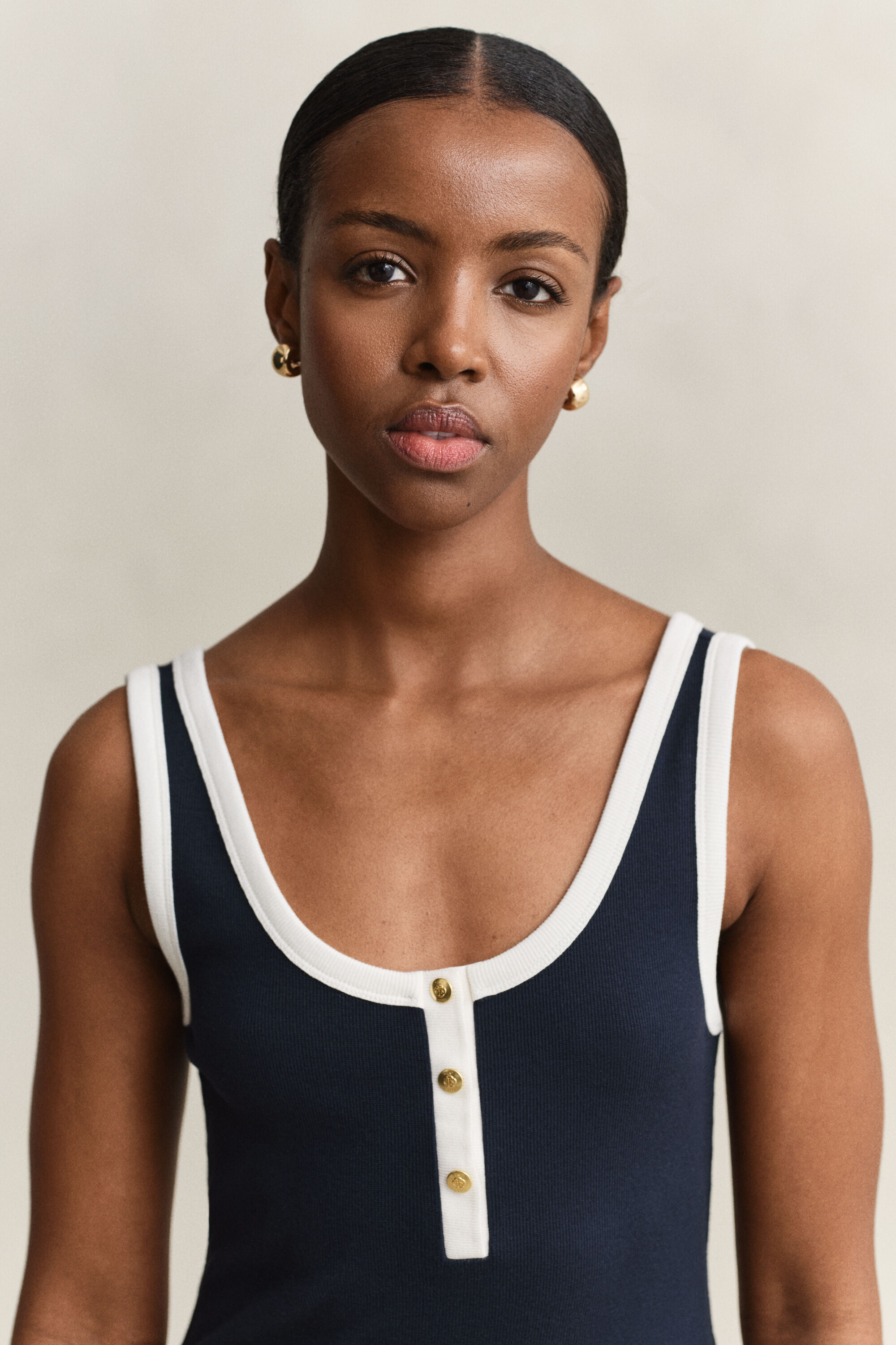 Abito canotta a coste