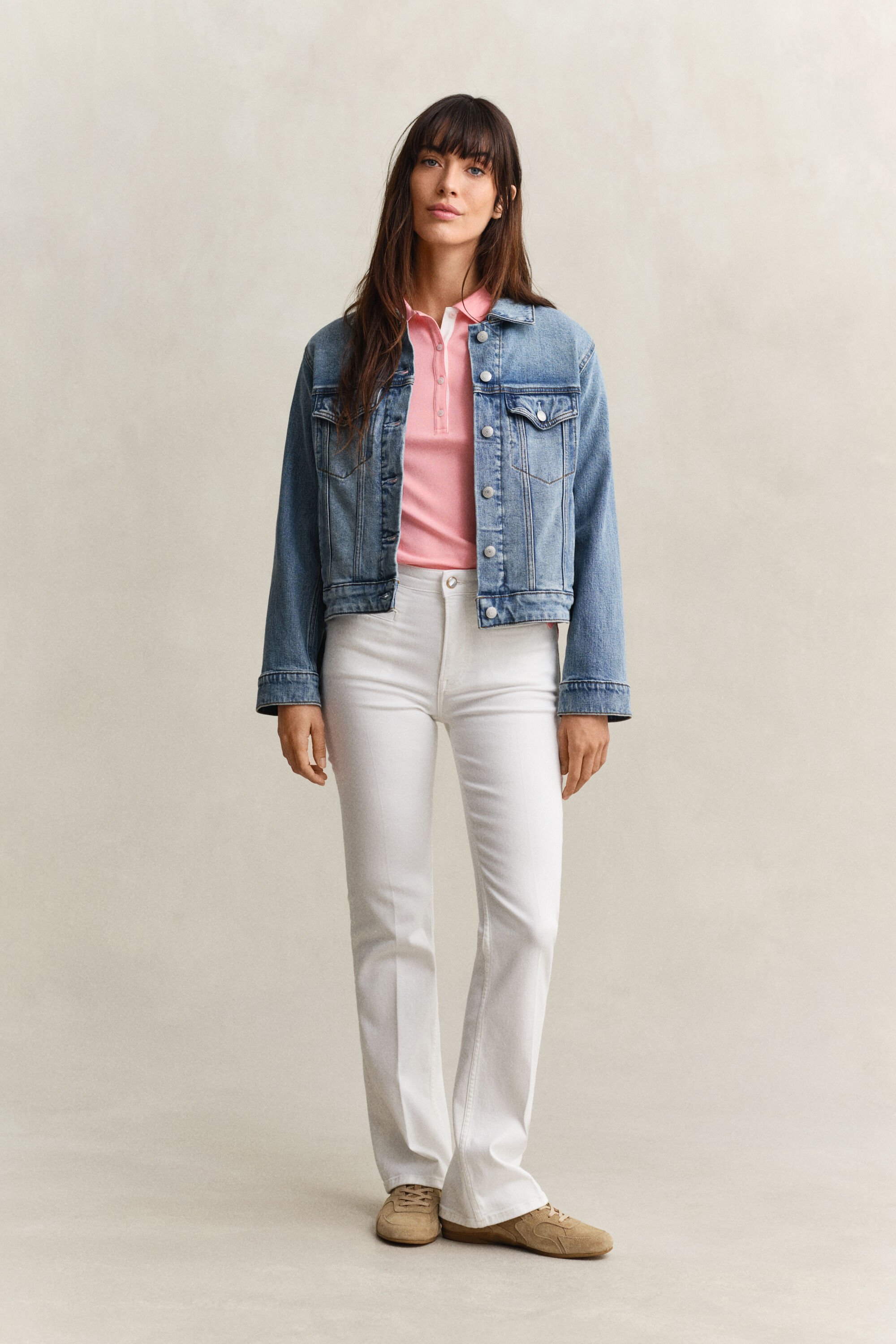 Polo in piqué a contrasto