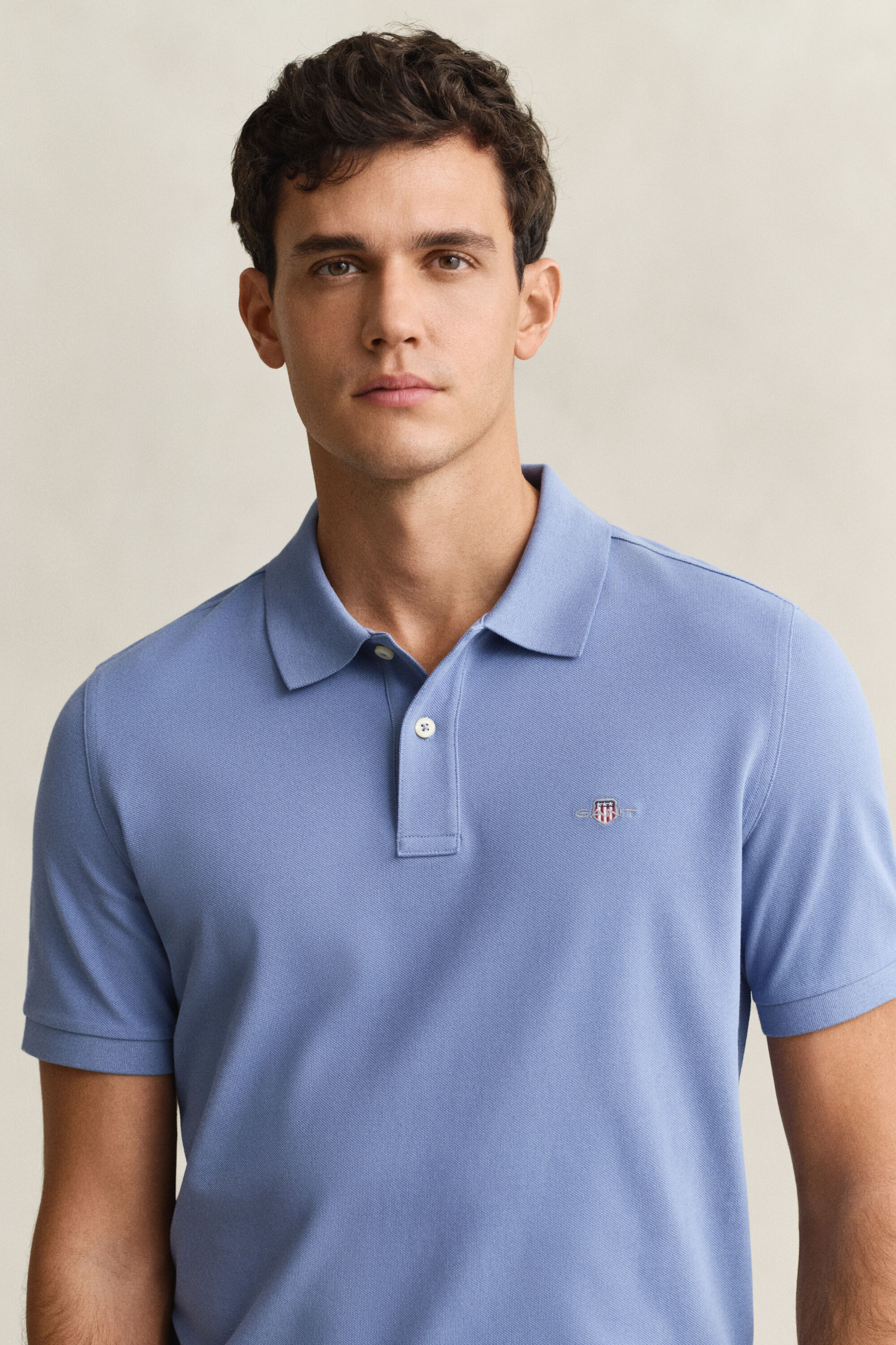Polo Shield in piqué regular fit