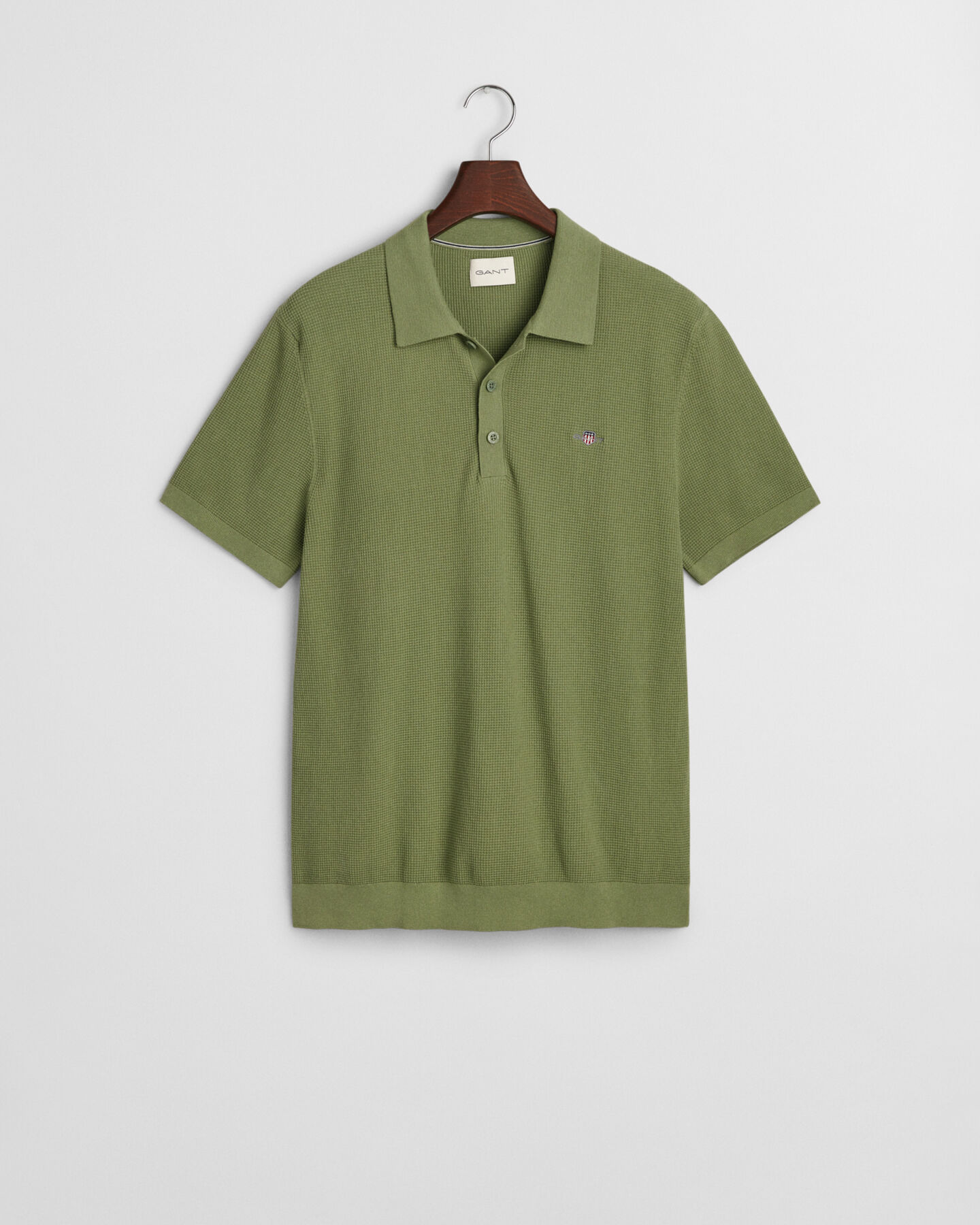 Polo in cotone micro texture