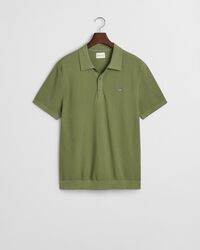 Polo in cotone micro texture
