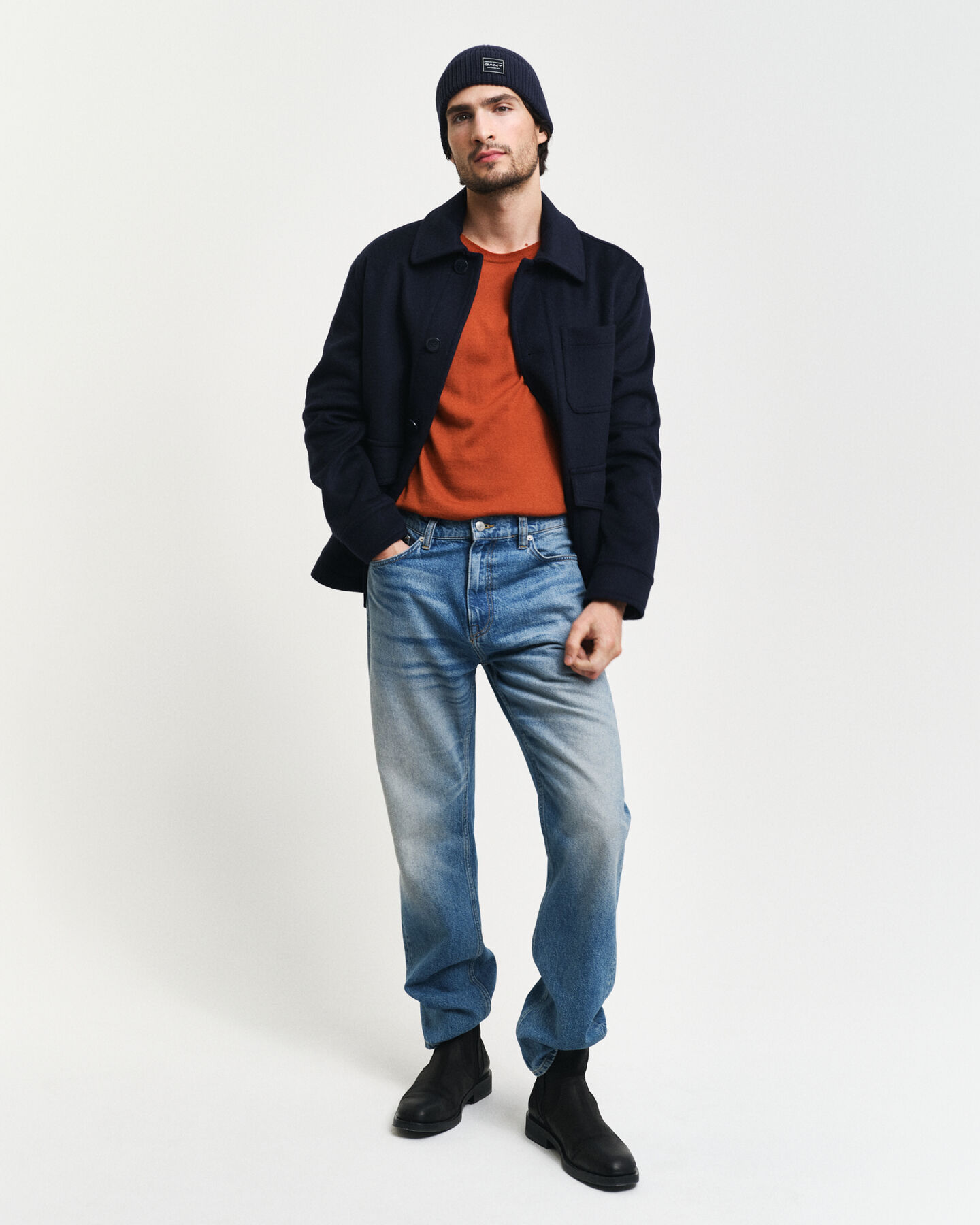 Maglia girocollo in finissima lana merino