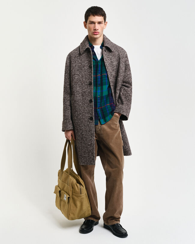 Camicia in twill a quadri regular fit