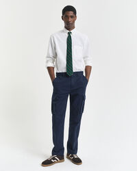 Pantaloni cargo in twill di cotone regular fit