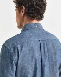 Camicia indaco in chambray regular fit