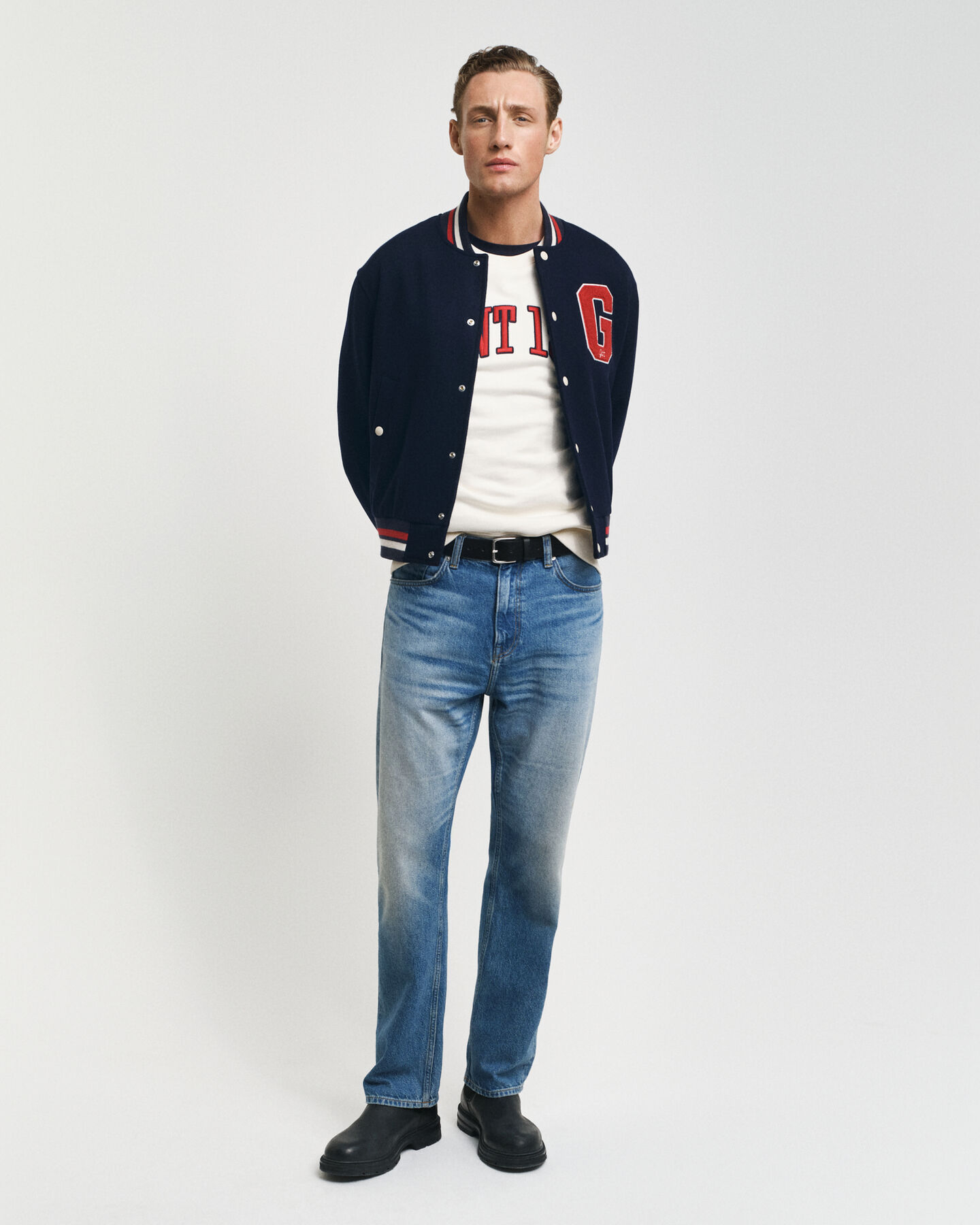 GANT Varsity Jacket in misto lana