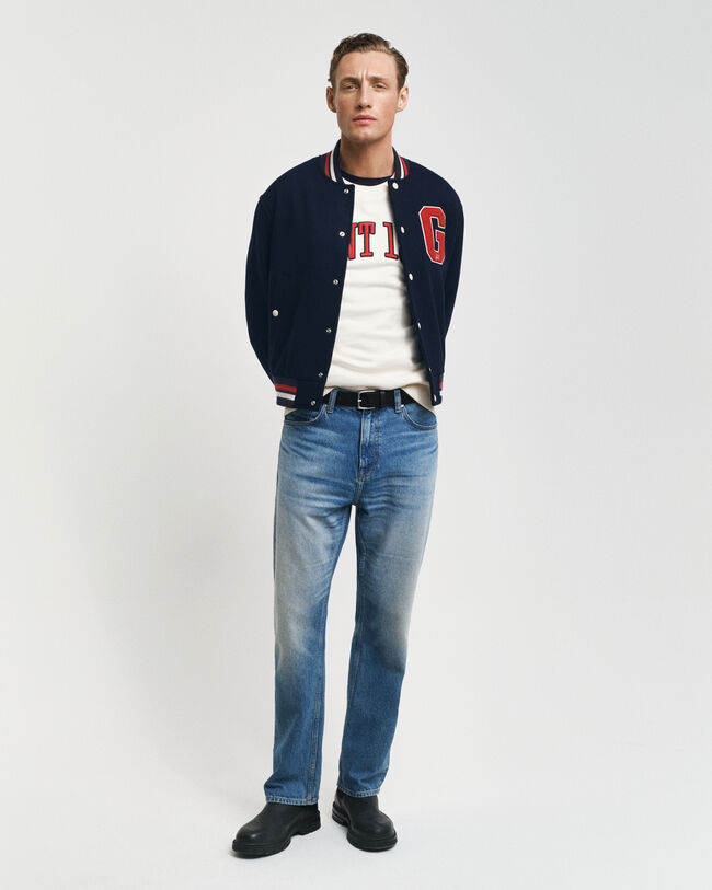 GANT Varsity Jacket in misto lana