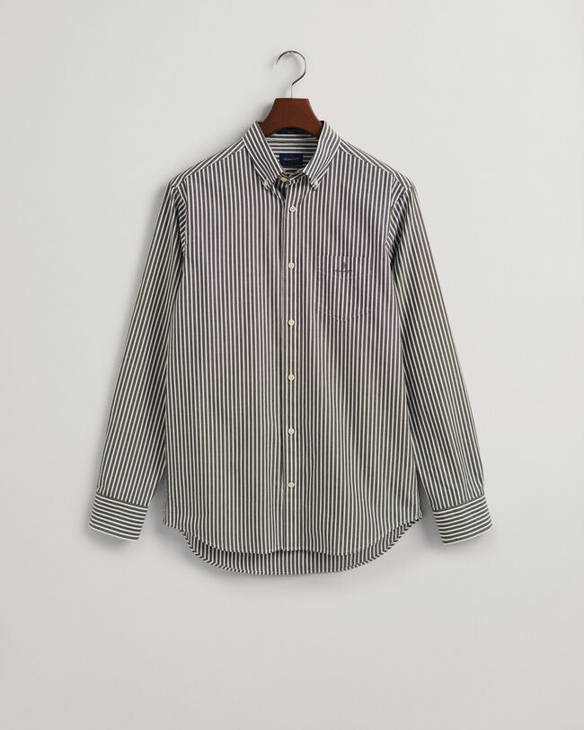 Camicia in broadcloth a righe regular fit