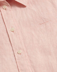 Camicia di lino a quadri in chambray regular fit
