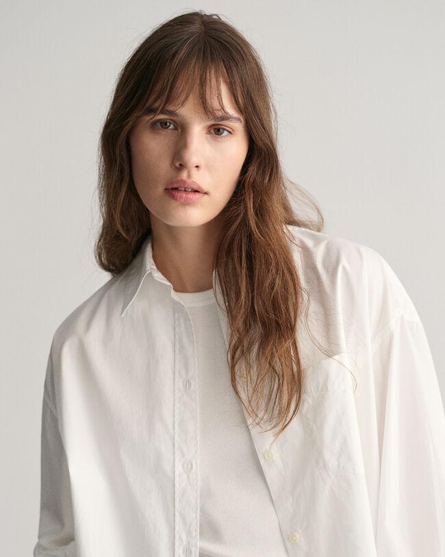 Camicia in popeline oversize