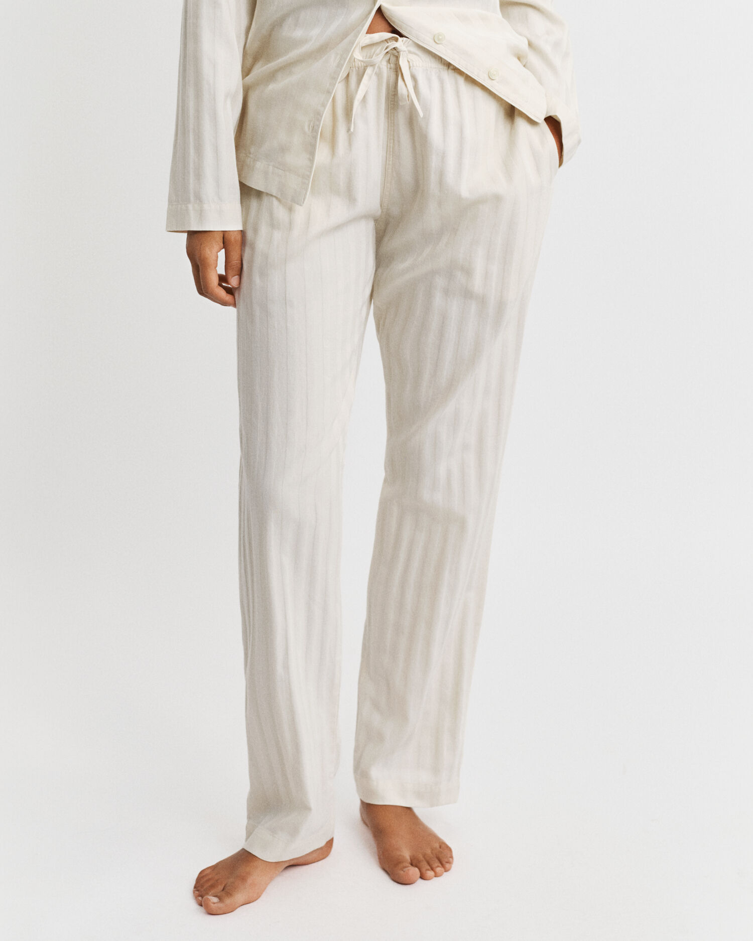 Confezione regalo di pigiama in raso a righe