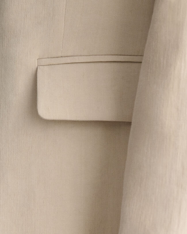 Blazer di lino elasticizzato regular fit