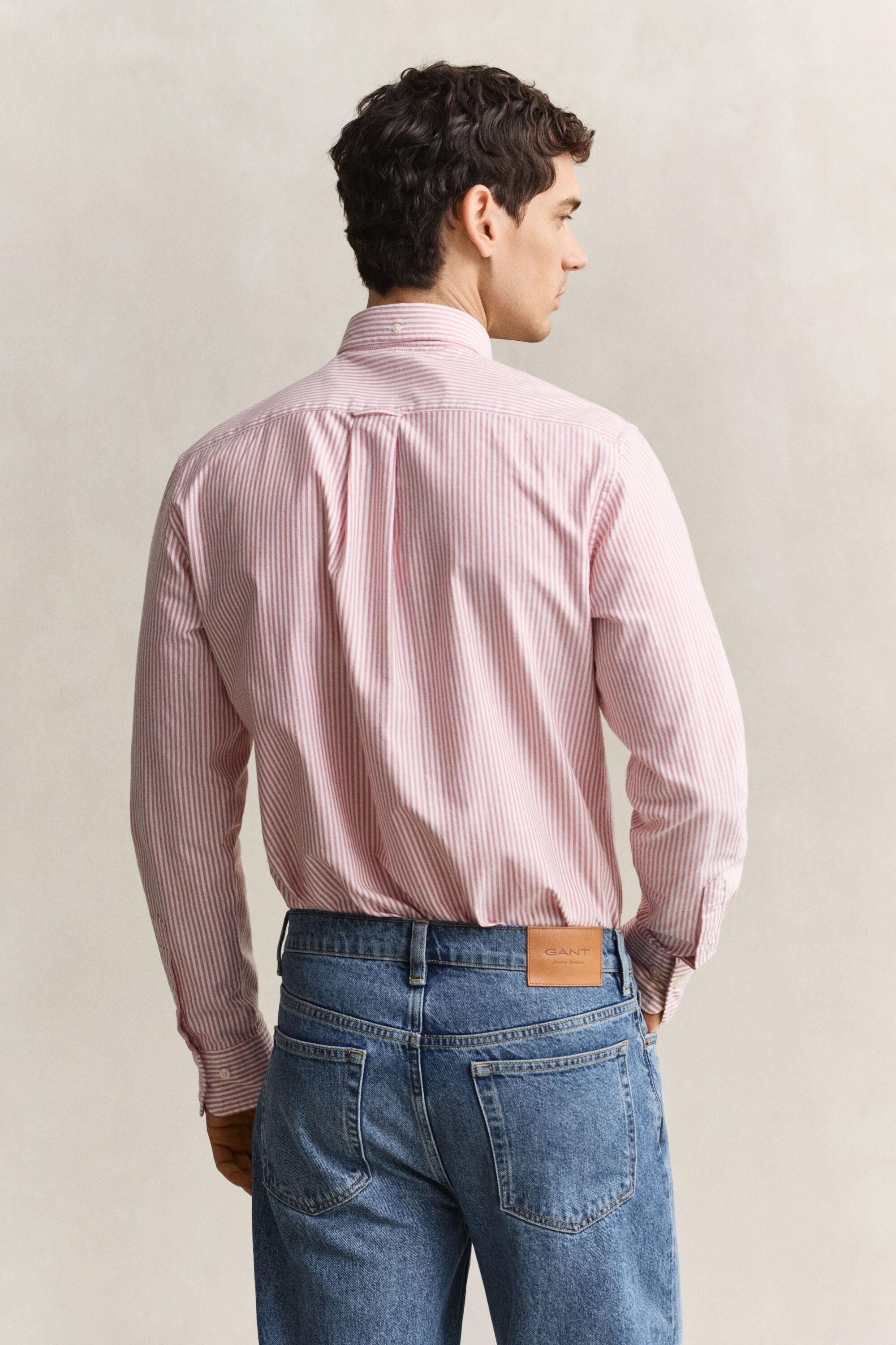 Camicia Oxford classica a righe Banker