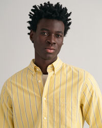 Camicia in popeline a righe regular fit